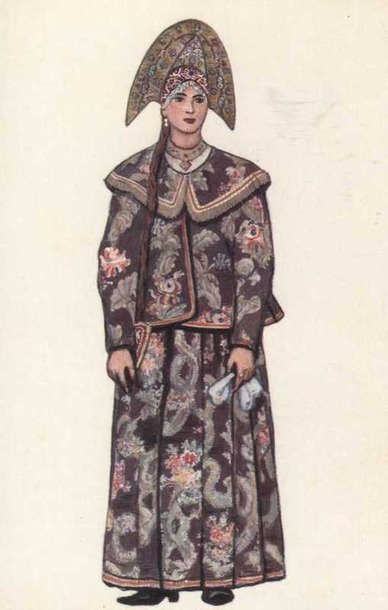 Праздничный женский костюм Костромской губернии